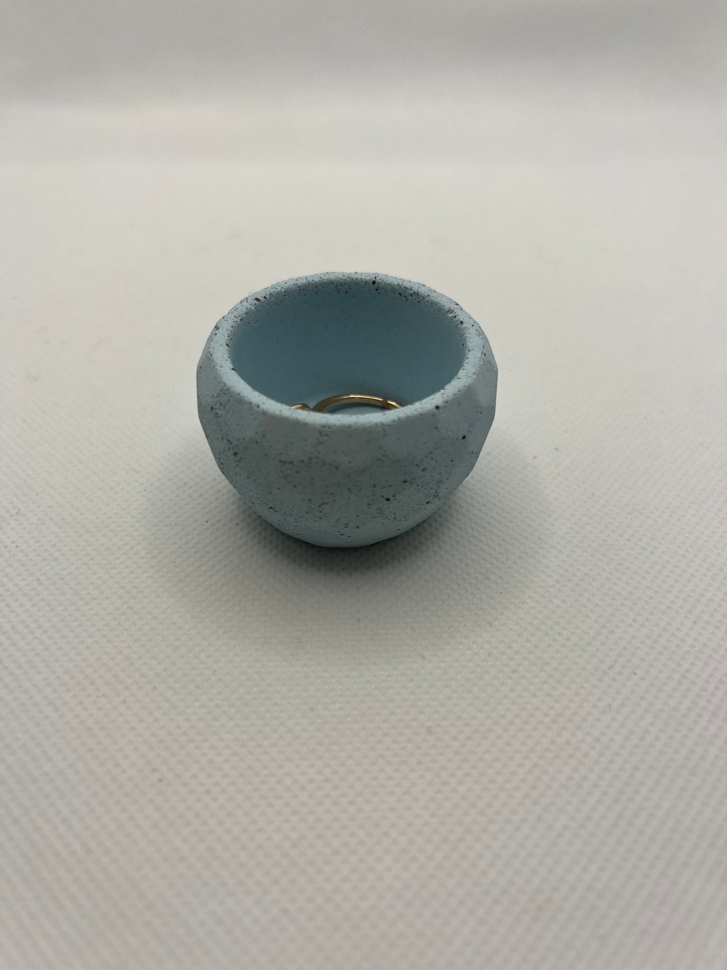 Mini pot bleu effet granite